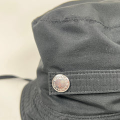 Alexander McQueen Black Logo Bucket Hat Size L