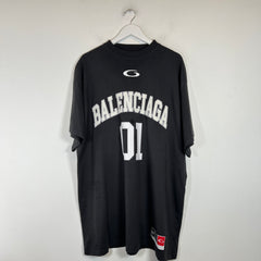 Balenciaga Grey Basketball T-shirt Size 3