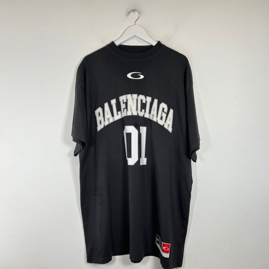 Balenciaga Grey Basketball T-shirt Size 3