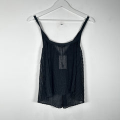 Hysteric Glamour Black Shear Sparkle Bow Top Size M