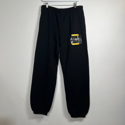 Off-White Caravaggion Black Sweats Pants Size XL