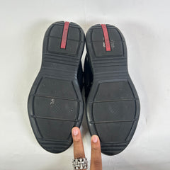 Prada Triple Black Patent Leather America Cups Size 7