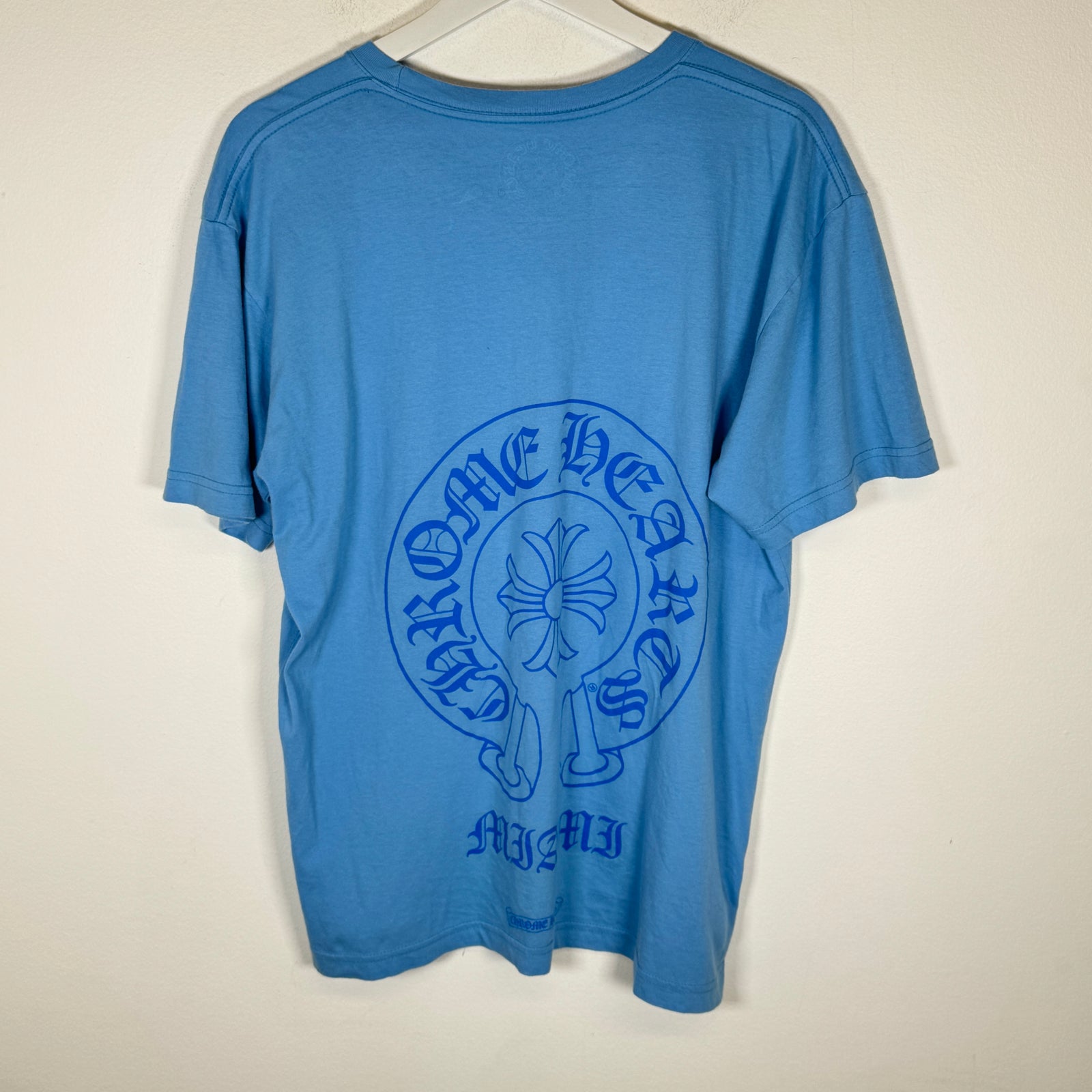 Chrome Hearts Blue Miami Horseshoe Tee Size L