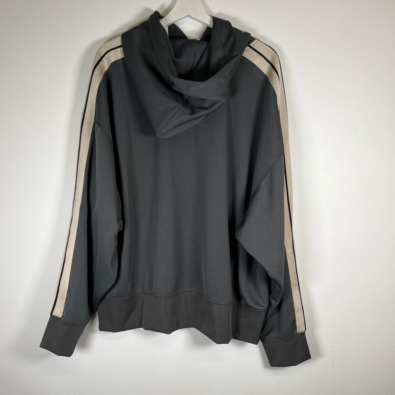 Palm Angels Grey Track Hoodie Size XL