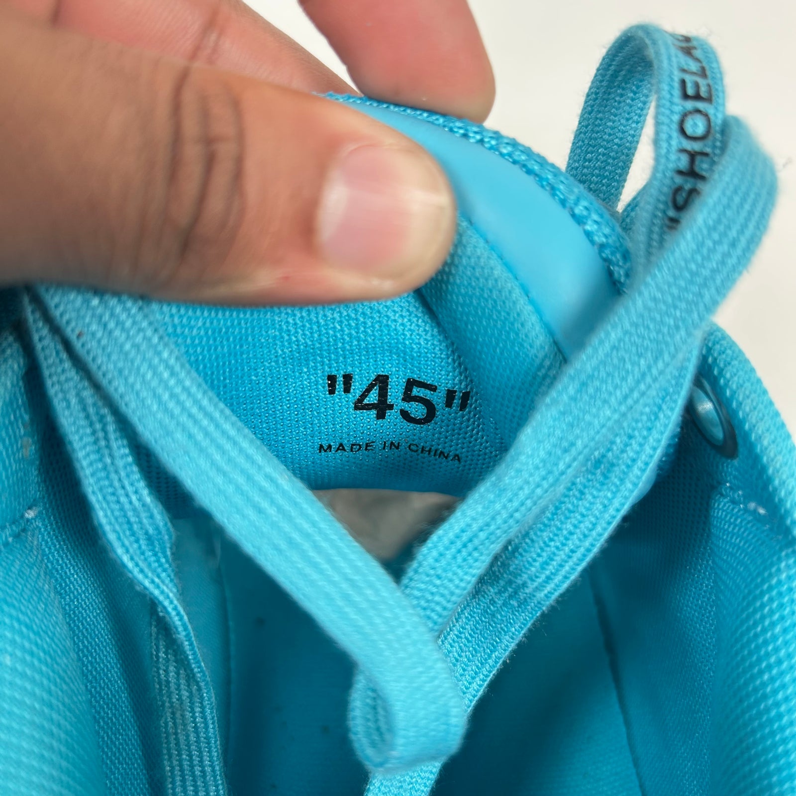 Off-White Light Blue Out Of Office Sneaker Size 45