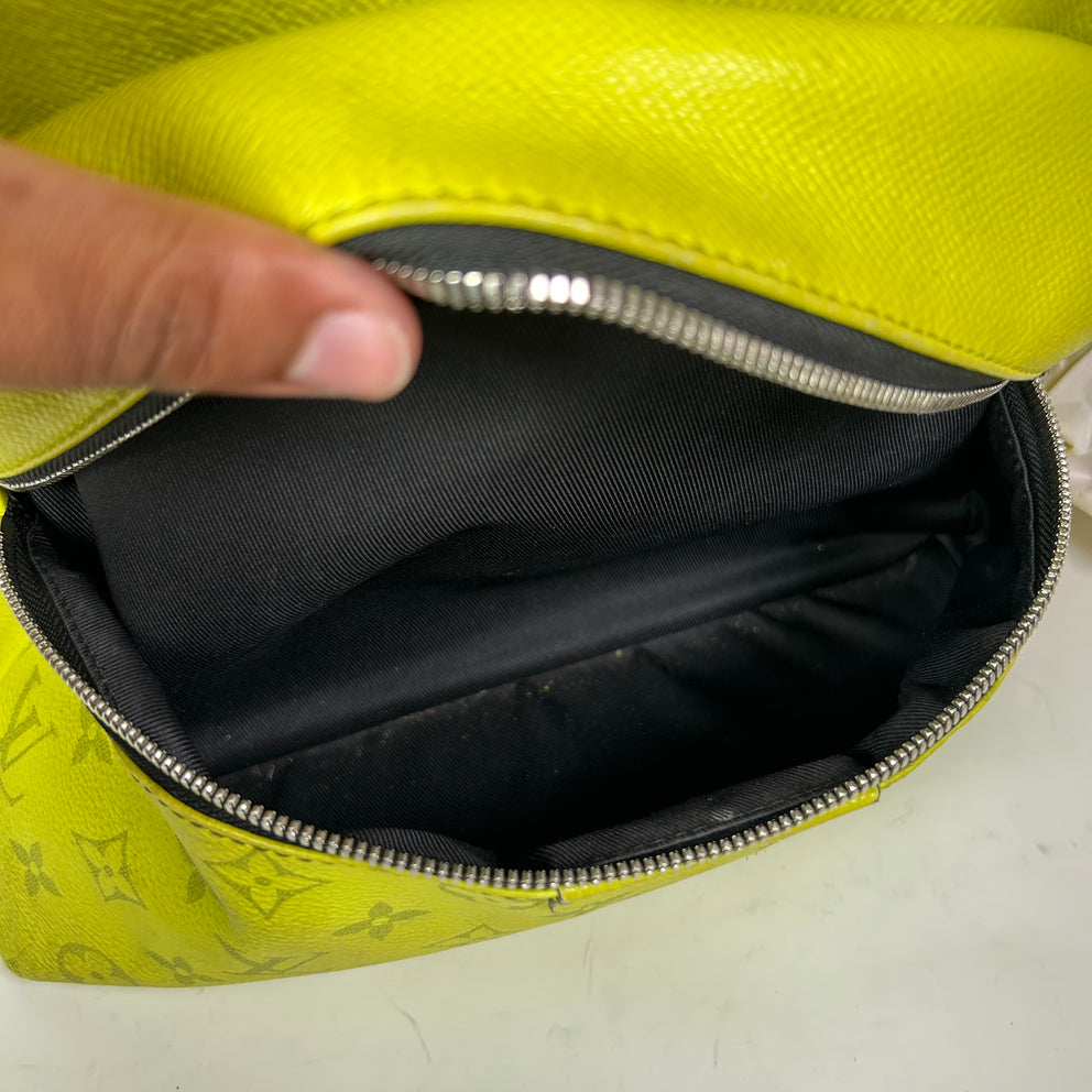 Louis Vuitton Yellow Taigarama Monogram Discovery Backpack