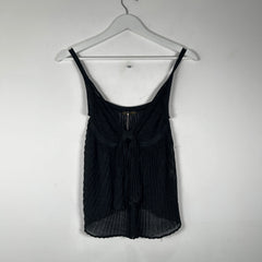 Hysteric Glamour Black Shear Sparkle Bow Top Size M