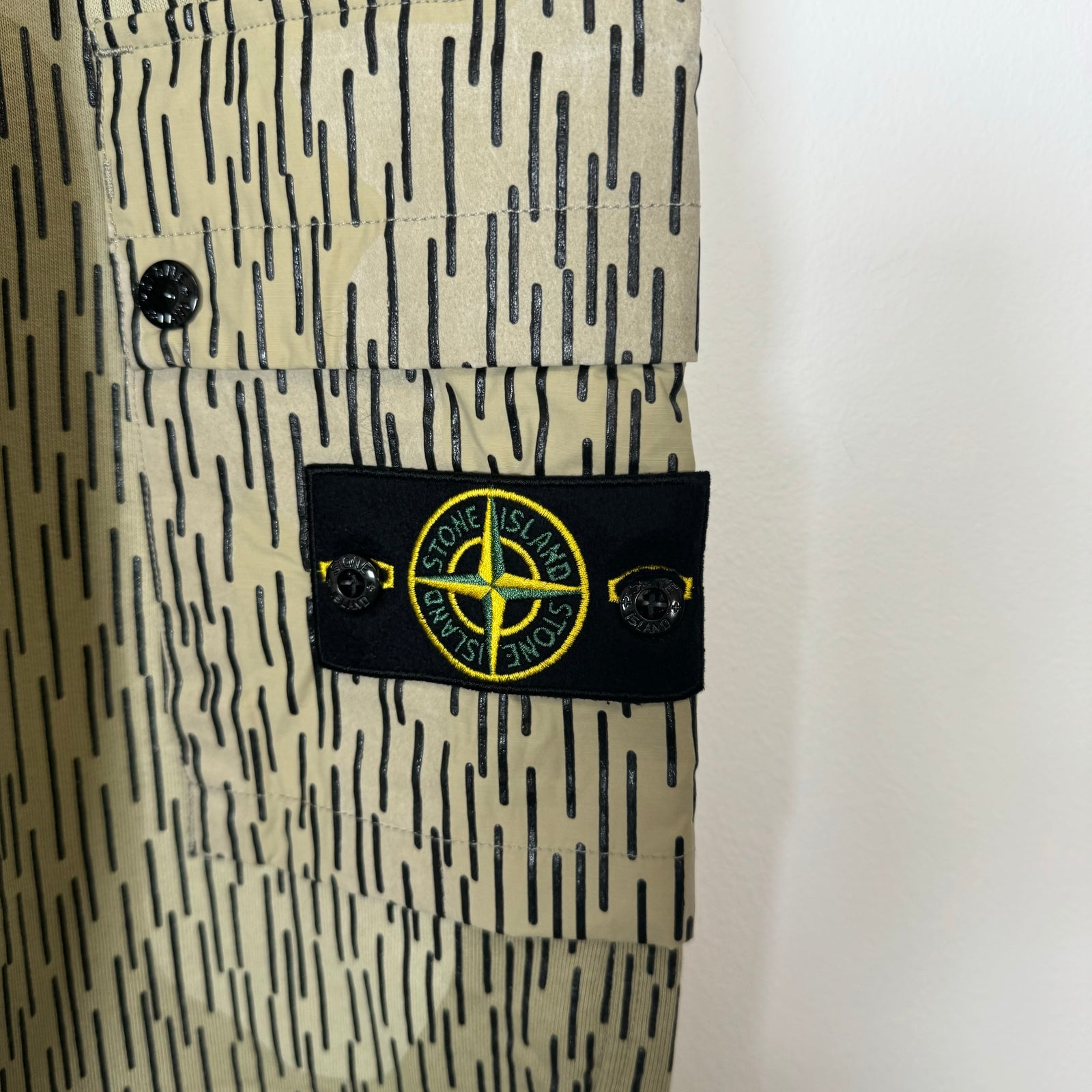 Stone Island Fleece Rain Camo Sweatpants Size 2XL