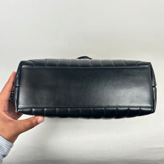 Saint Laurent Black/Gold Loulou Matelasse Medium Shoulder Bag