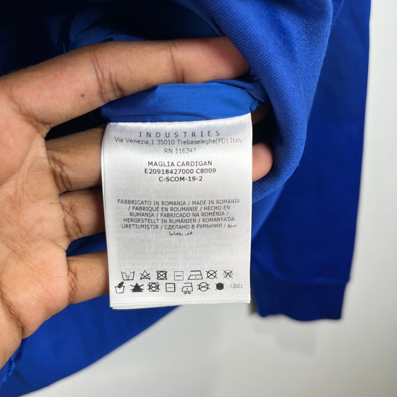Moncler Blue Spell Out Track Jacket Size XL