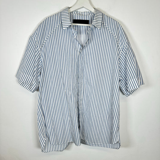 Juun.J Striped Button Up Shirt Size M