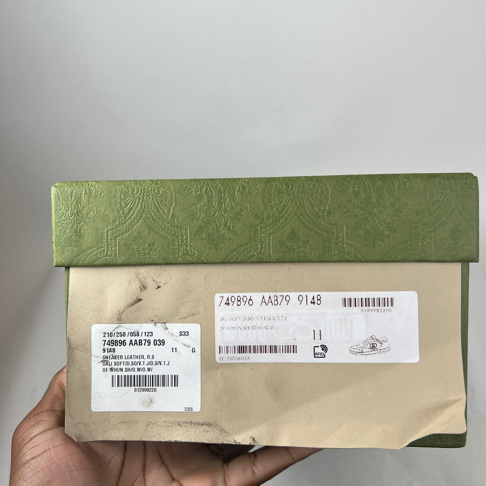 Gucci Off White Green Mac 80 Sneaker Size GG 11