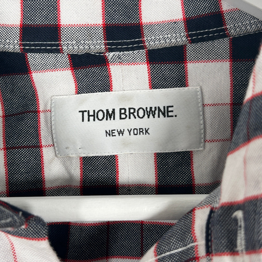 Thom Browne Plaid Shirt Size 4