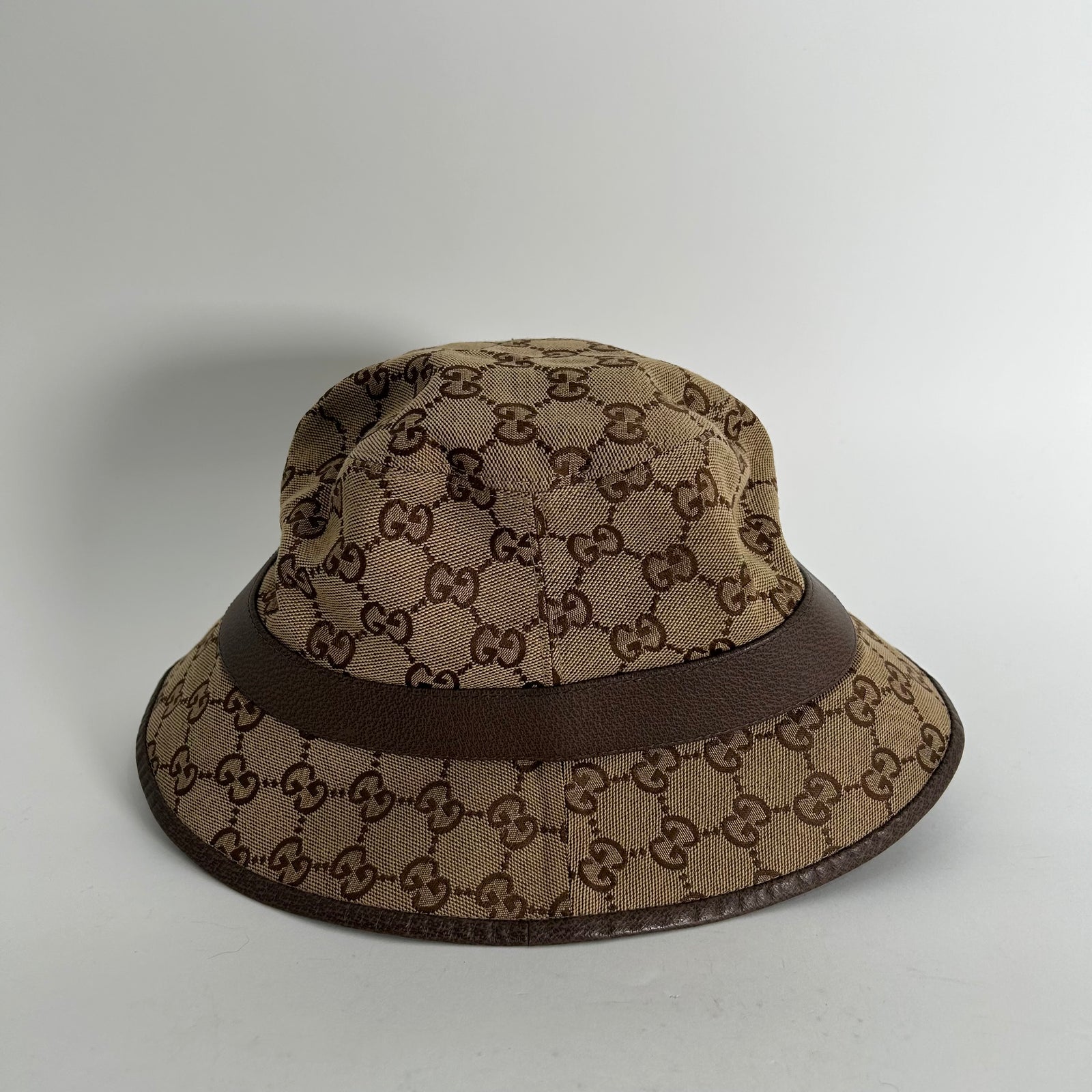 Gucci Brown GG Supreme Canvas Bucket Hat