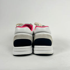 Chanel White/Pink CC Trainers Size 37