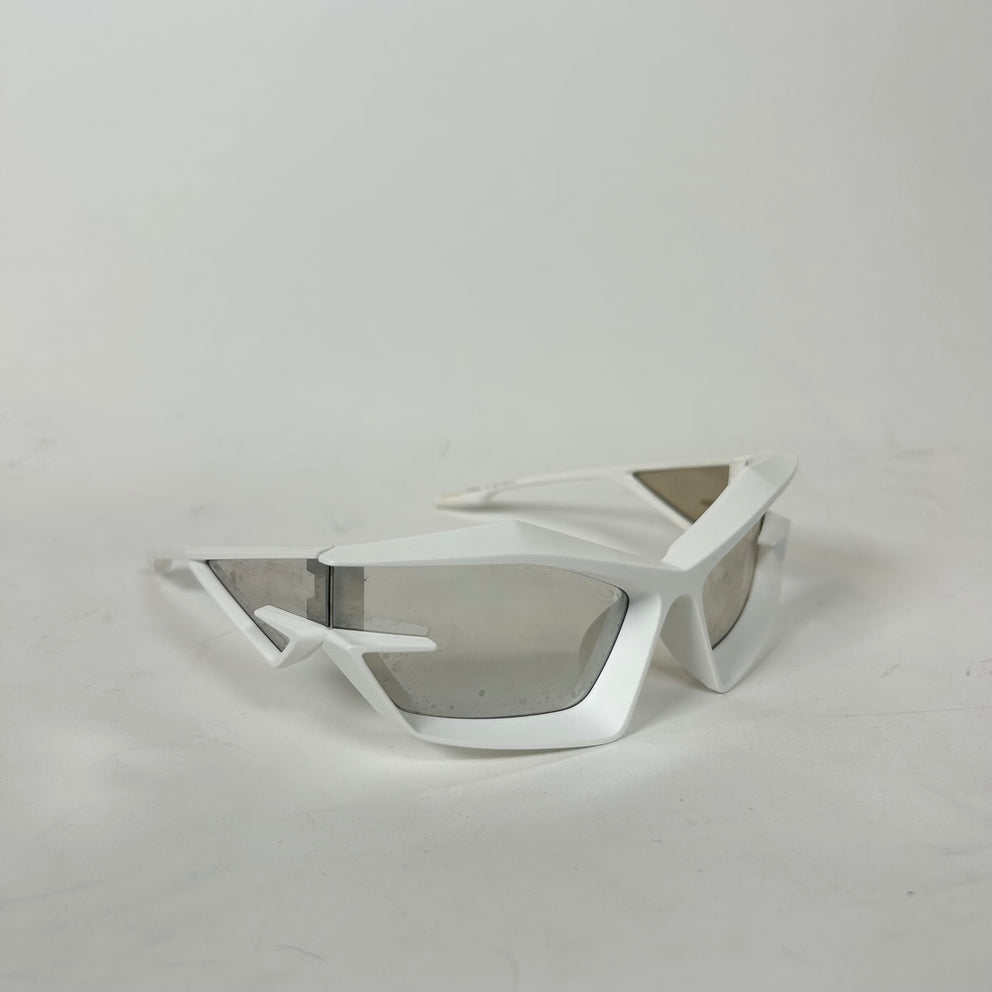 Givenchy White Matte Giv-Cut Sunglasses