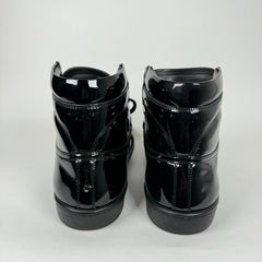 Saint Laurent Black Patent Leather SL/10H Sneakers Size 45