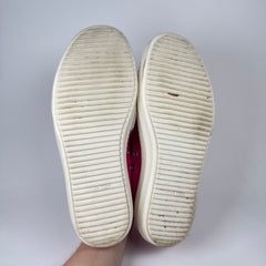 Rick Owens Pink Mainline Suede Low Ramones Size 41