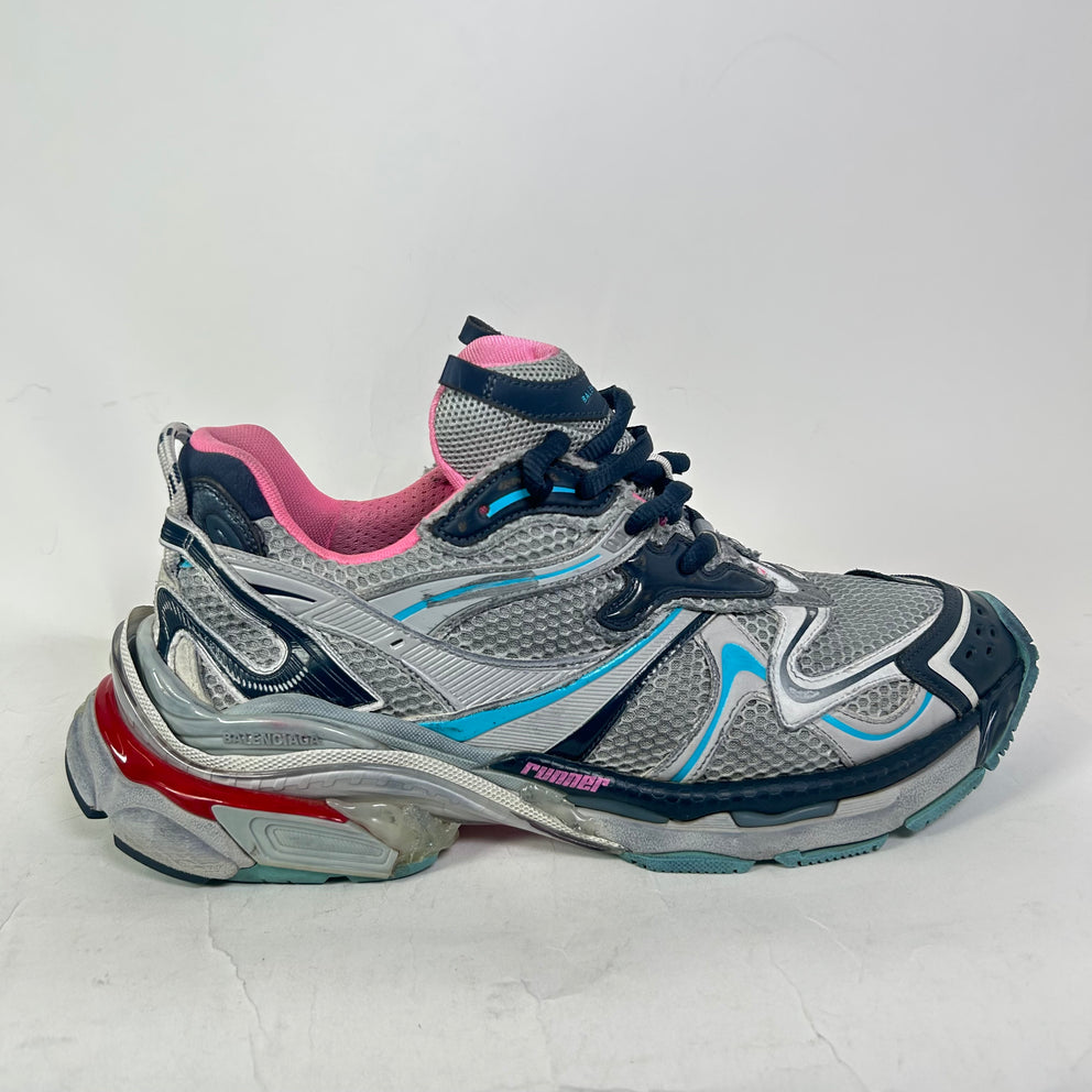 Balenciaga Multicolor Mesh Runner 2.0 Sneakers
