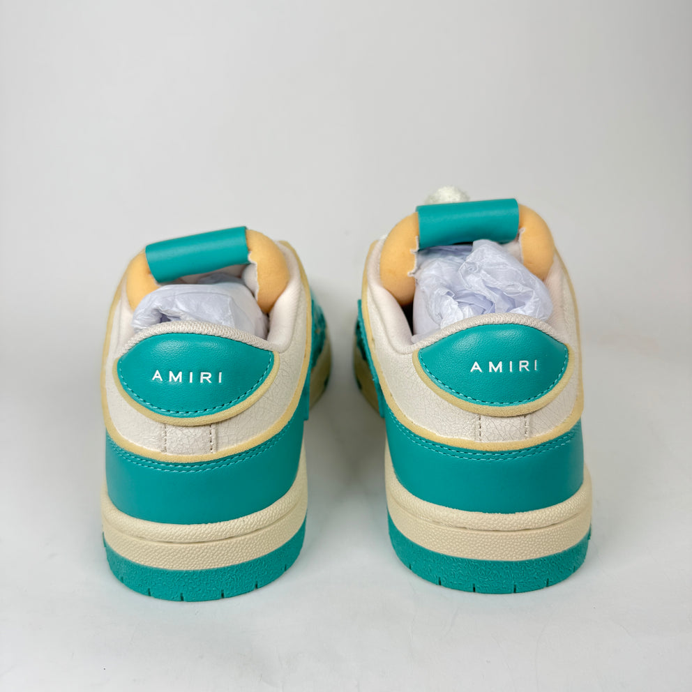 Amiri Sea Blue Skel Low Top Sneaker Size 9