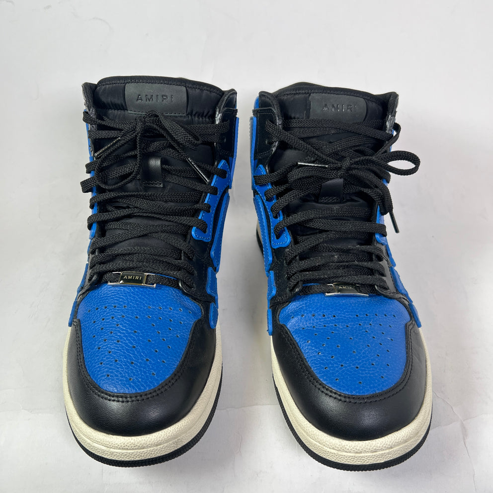 Amiri Royal Blue Skeleton High-Top Sneaker