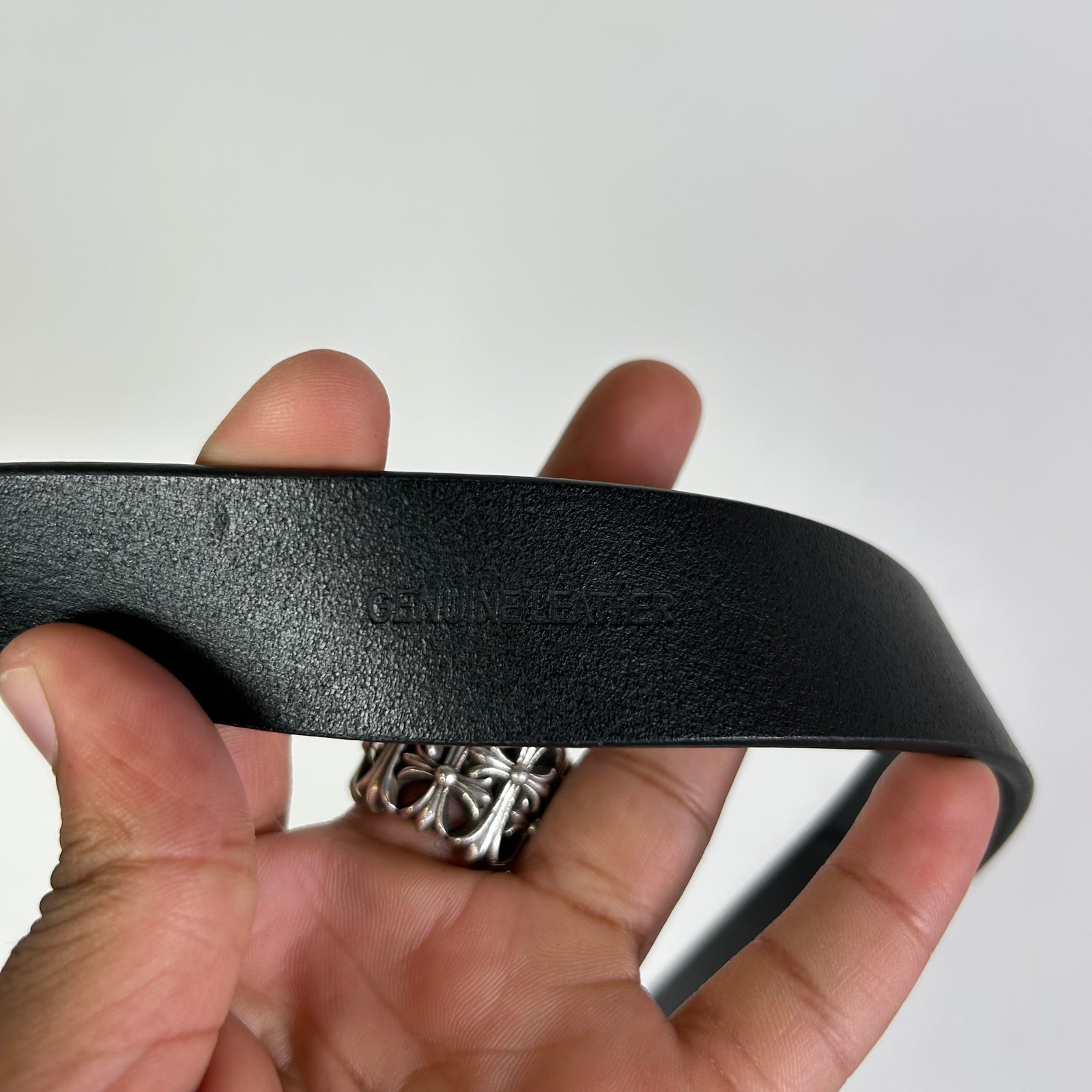 Vivienne Westwood Silver Orb Leather Belt