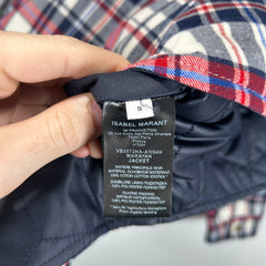 Isabel Marant Red/Blue Flannel Shirt Size S