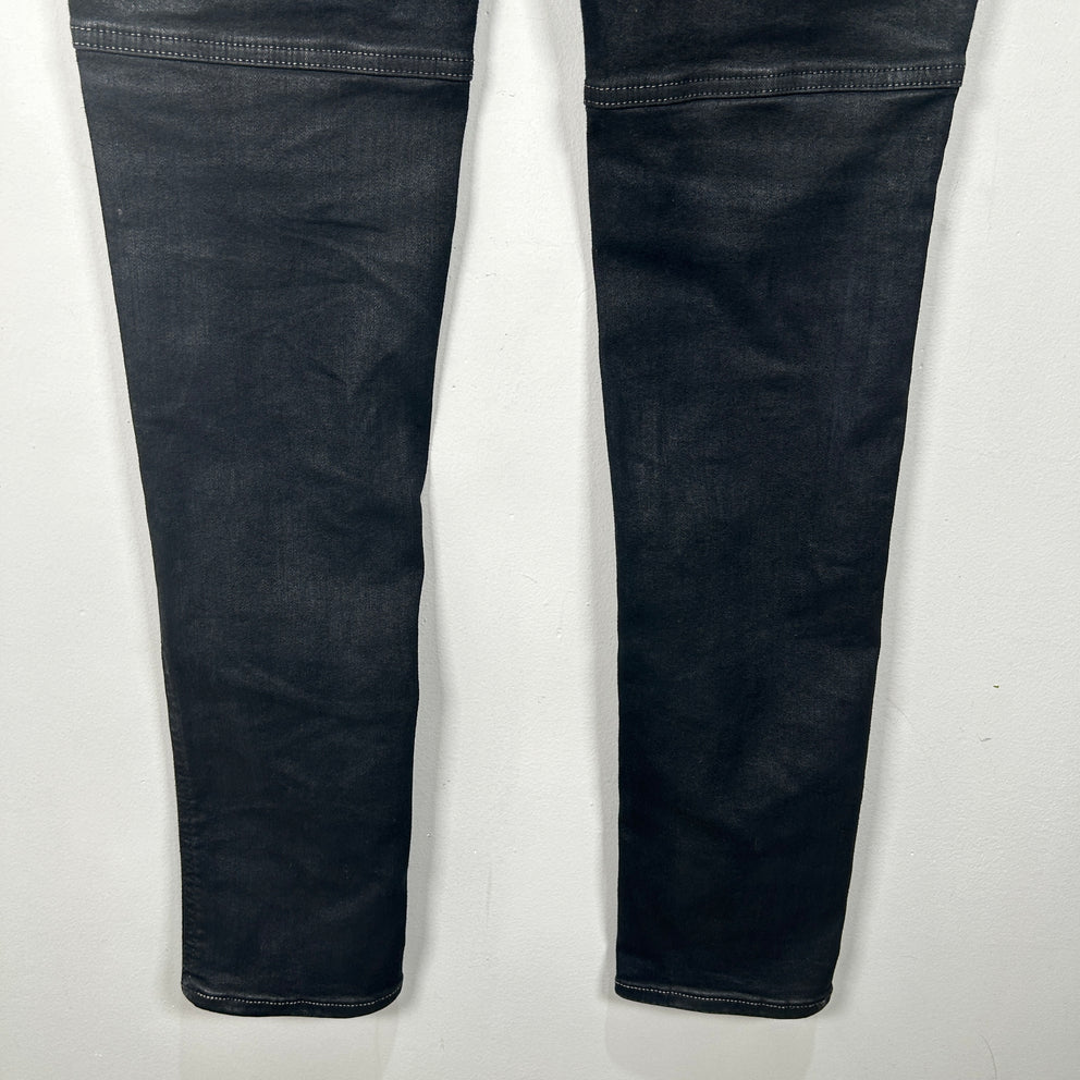 Rick Owens Black Nagakin Wax Tyrone Detroit Denim Size S