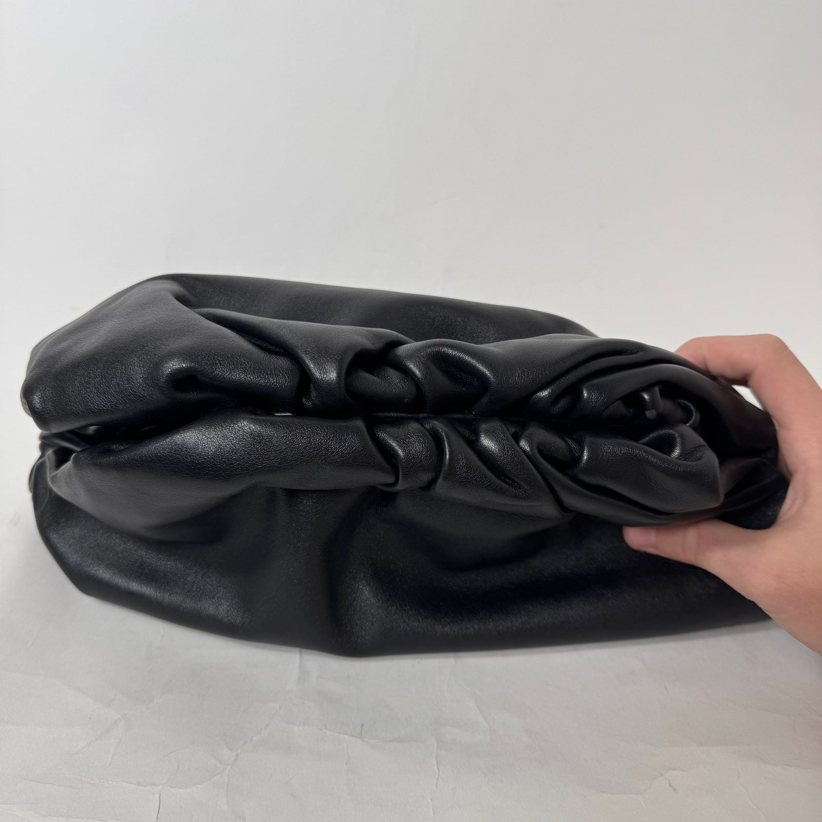 Bottega Veneta Black Calfskin Large Pouch Bag