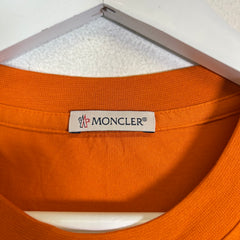 Moncler Orange/Olive Mountain Peak Logo T-Shirt Size M