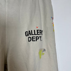 Gallery Dept White Paint Splatter Sweats Size XL