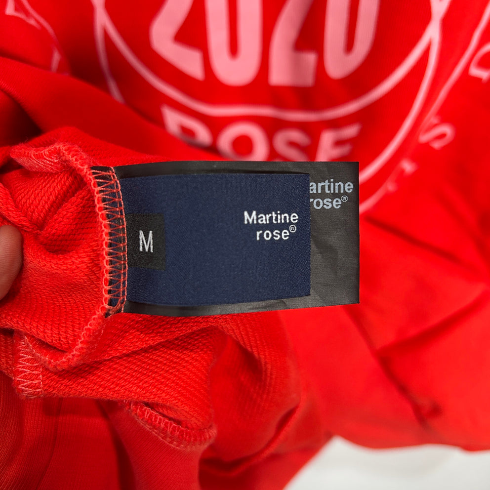 Martine Rose Red Classic Hoodie Size Medium