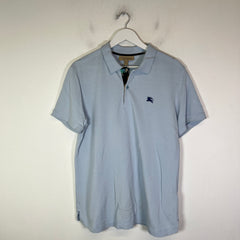 Burberry Light Blue Hatley Camo Polo Shirt