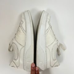 Gucci White GG Embossed Sneakers Size 10