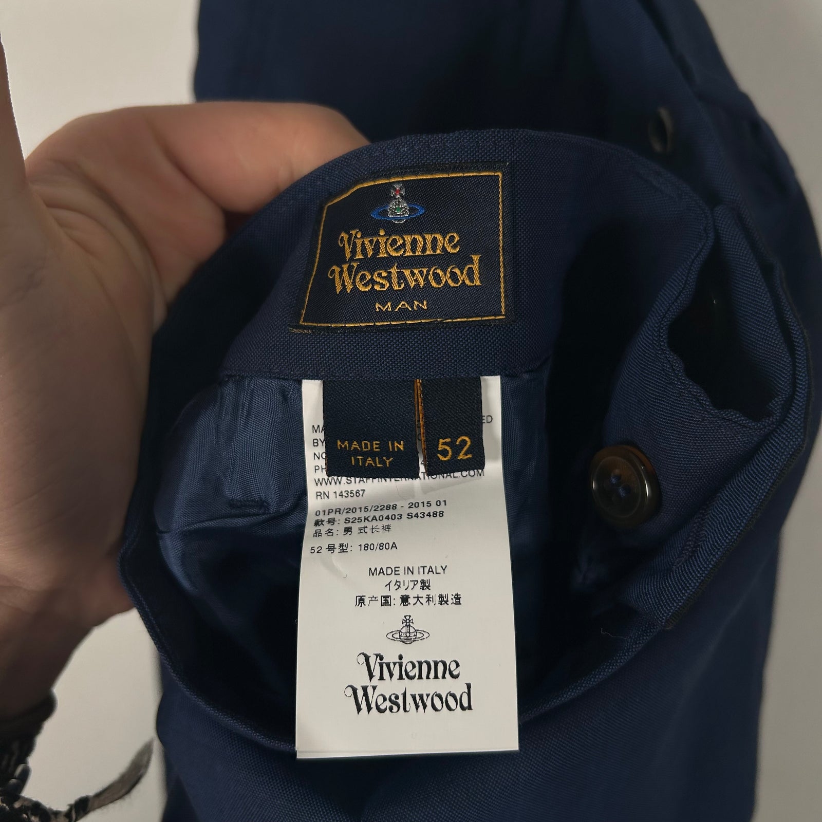 Vivienne WestWood Blue Dress Shirt Pants Size 38