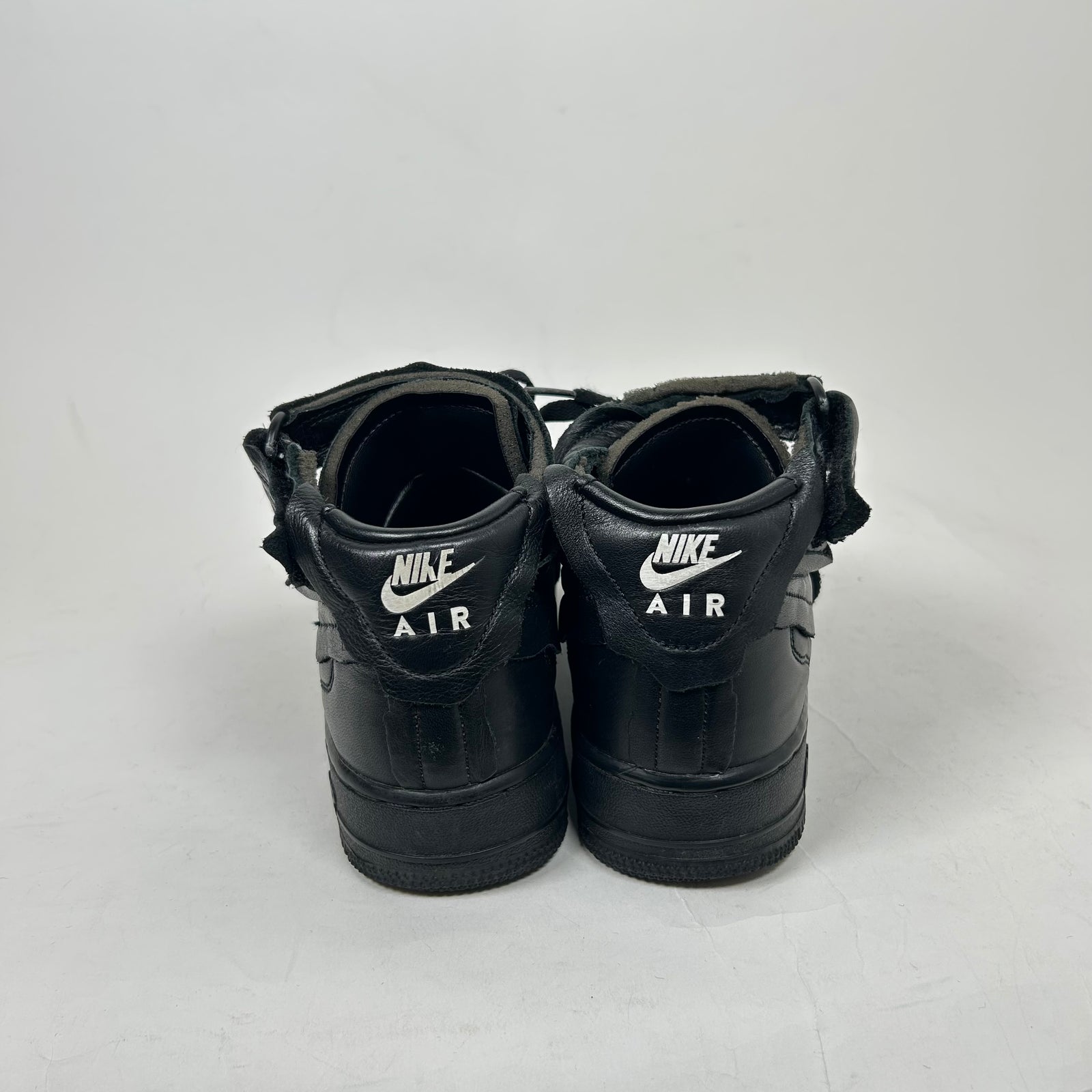 CDG x Nike Black Mid Air Force 1 Size 7