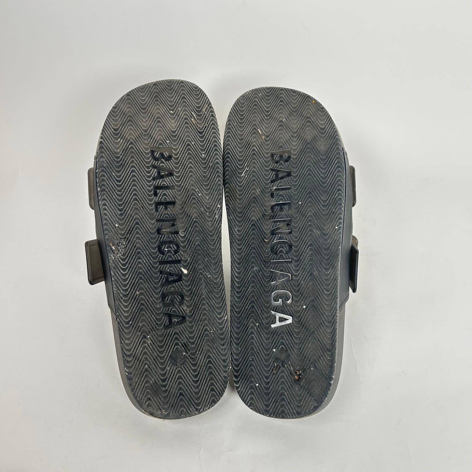 Balenciaga Black Mallorca Transparent Sandals Size 41