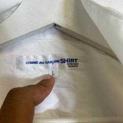 CDG SHIRT White Hybrid Jacket Size L