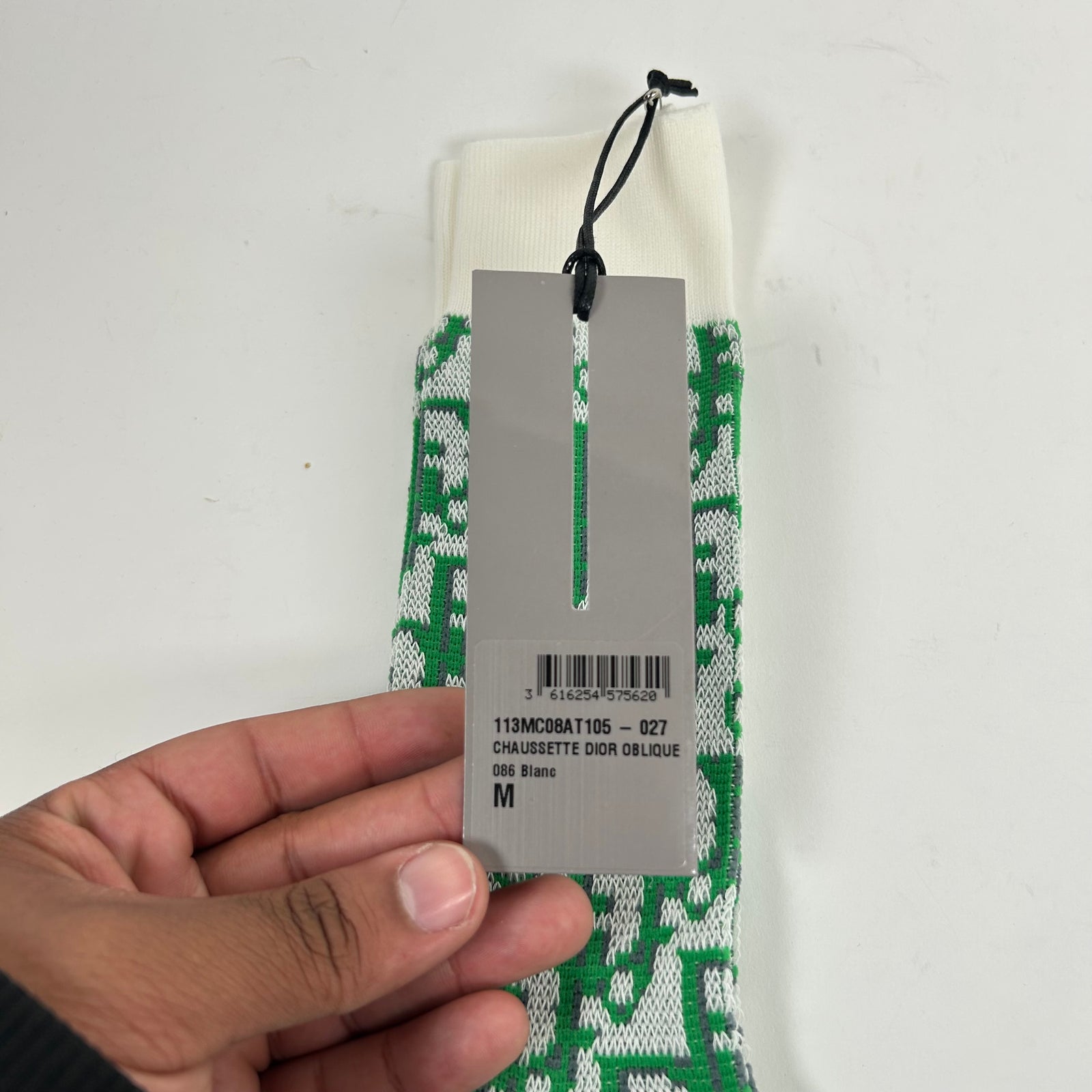 Dior Green Oblique Socks