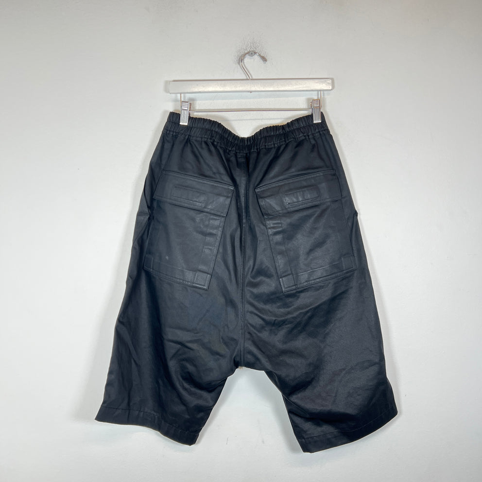 Rick Owens DRKSHDW Black Bela Pod Shorts Size M
