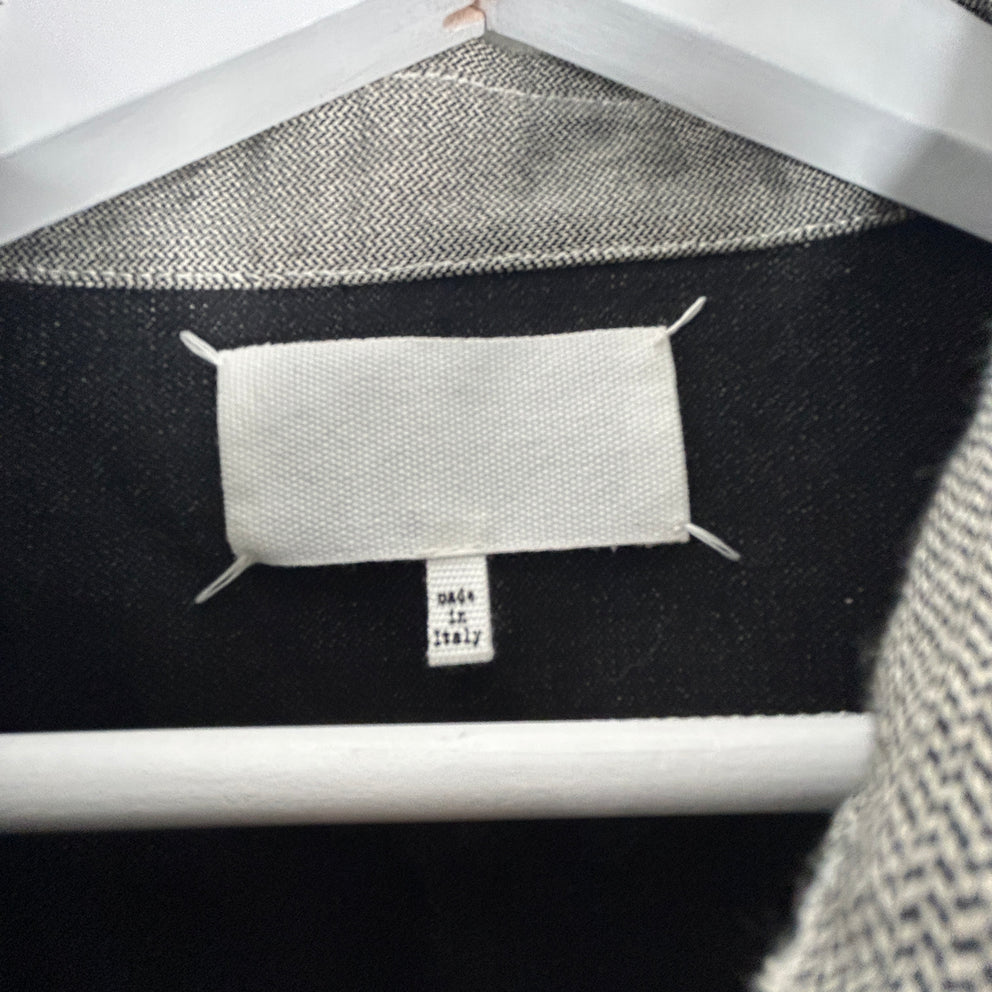 Maison Margiela 12oz Broken Twill Button Up Shirt - Caviar Size XL