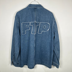 FTP Zip-Up Denim Chore Jacket Size L