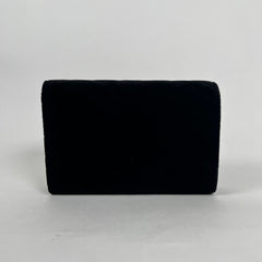 Gucci GG Marmont Matelasse Velvet Wallet Chain Black