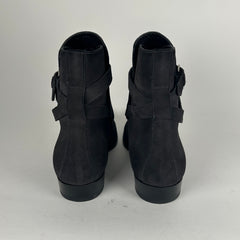 Saint Laurent Paris Charcoal Wyatt Jodphur Boots Size 45