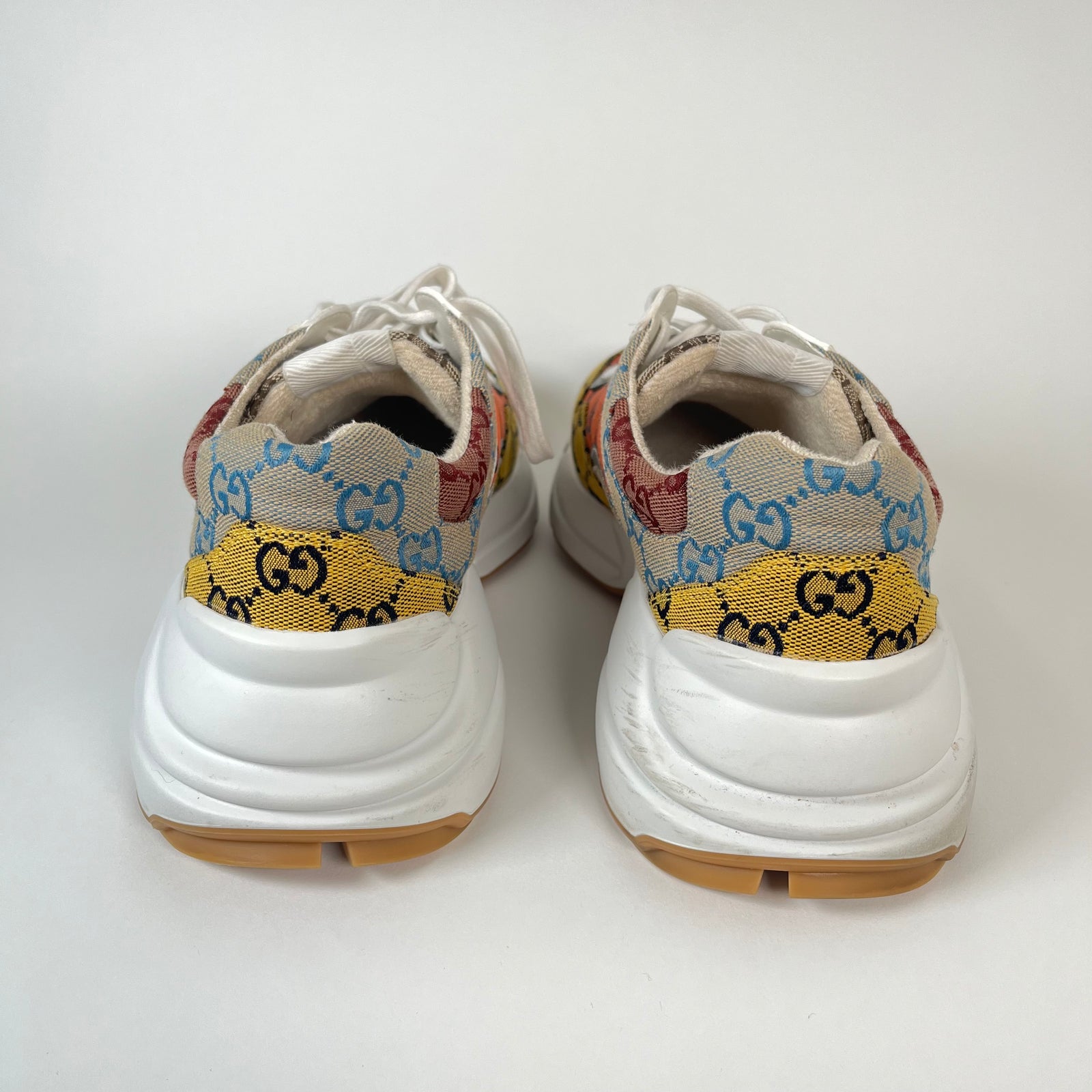 Gucci GG Rhyton Multi Color Sneakers Size 42