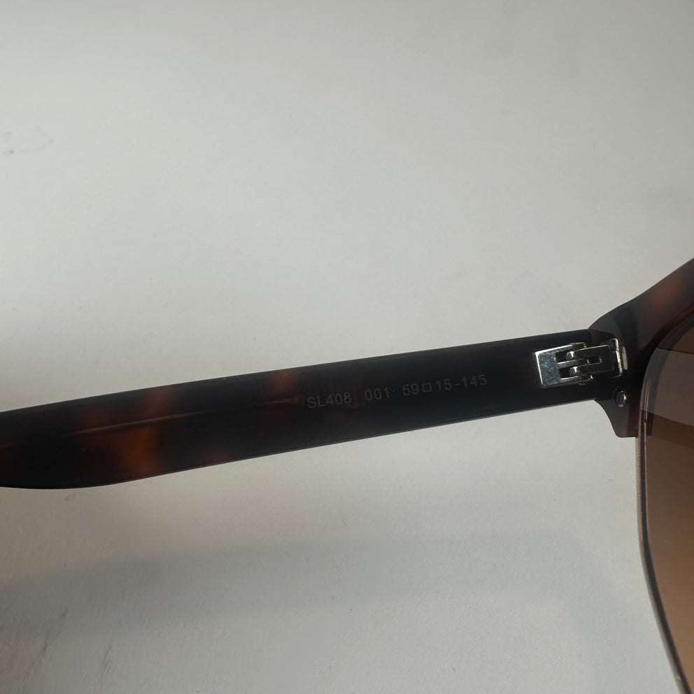 Saint Laurent Havana Tortoiseshell SL 408 001 Sunglasses