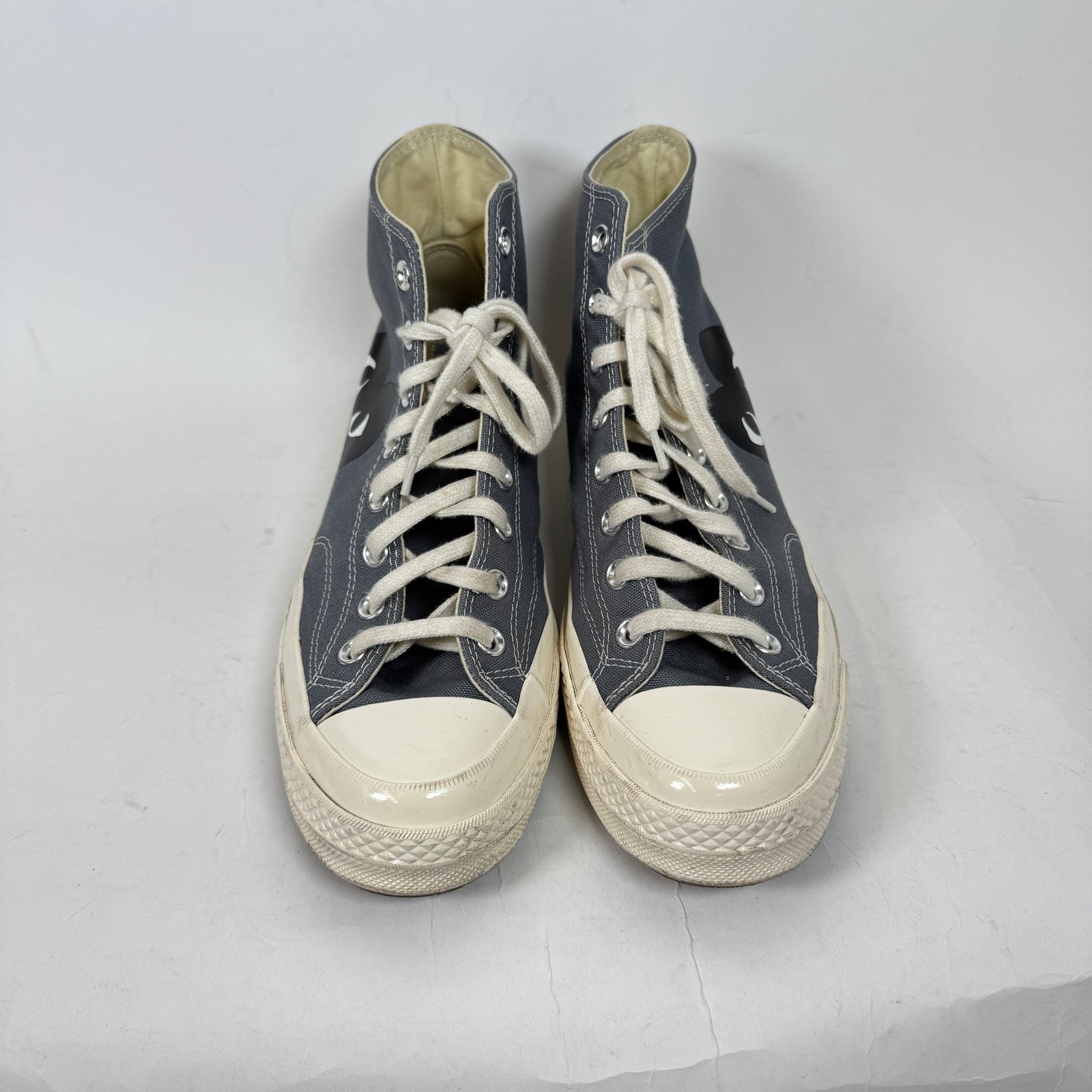 CDG Grey High Top Converse Size 10