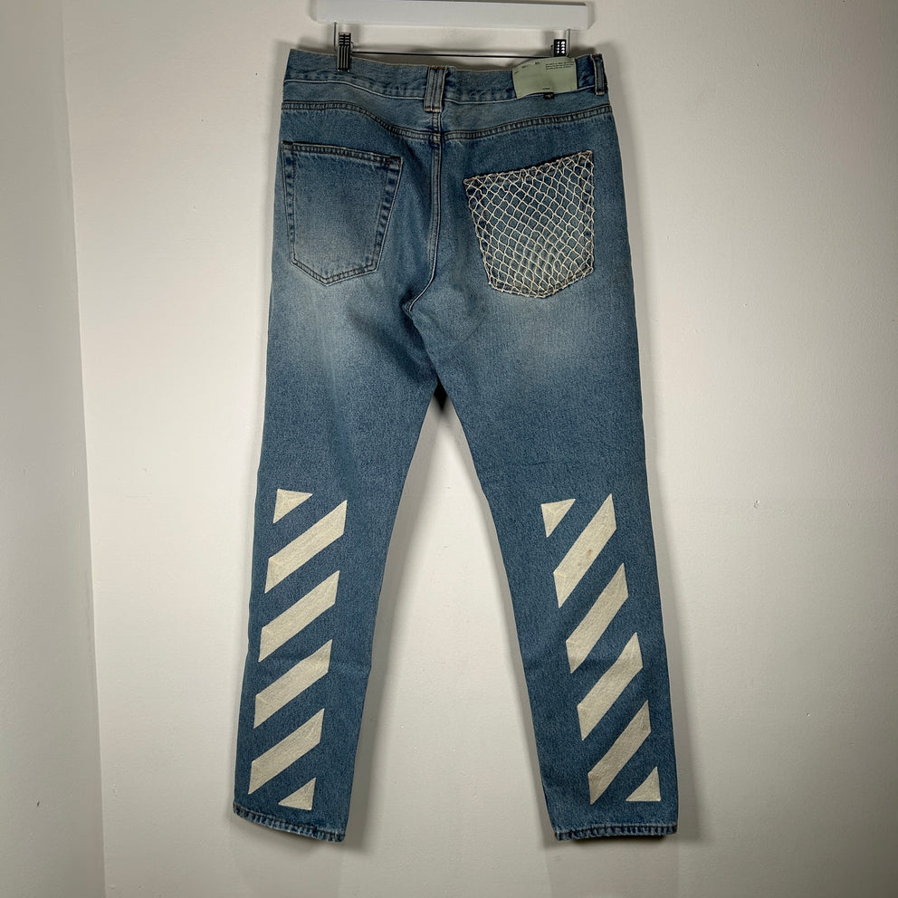 Off-White Stencil Graphic Jeans Size 36