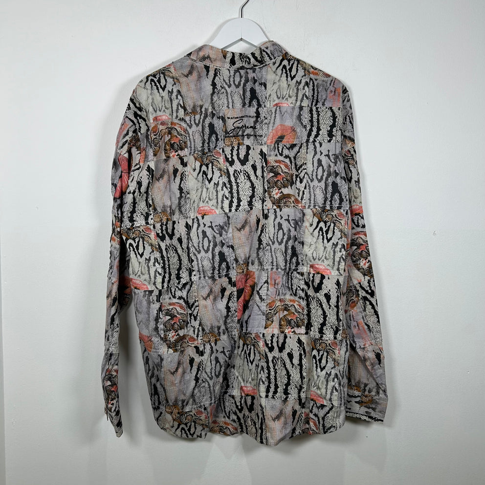 Supreme x Martine Rose Snakeskin Patchwork Button-up Shirt Size XL