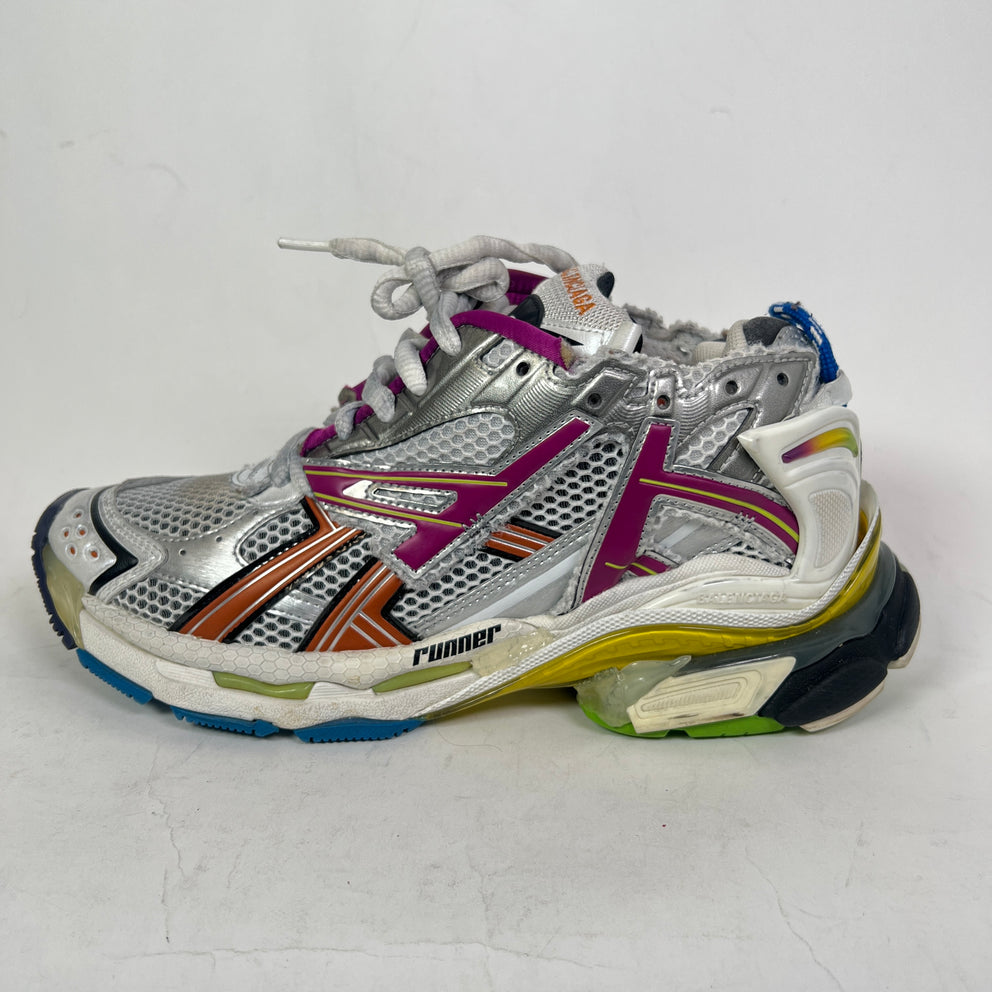 Balenciaga Multicolor Mesh Runners Size 40